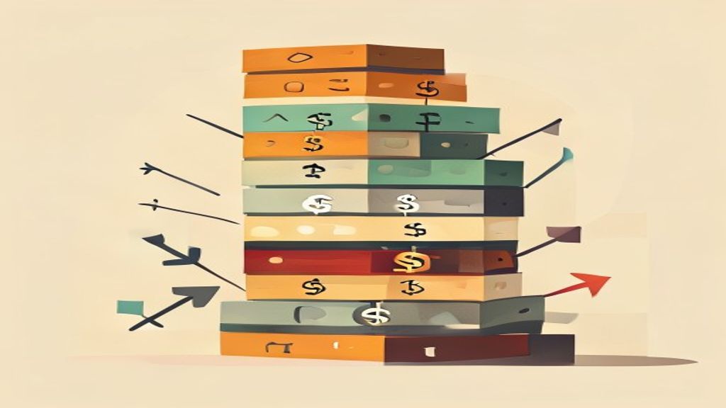 Revenue stacking layers illustration